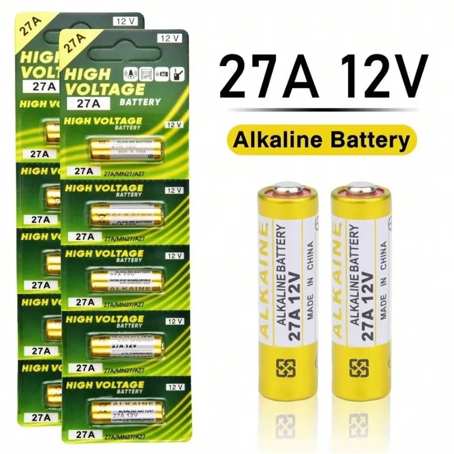 

A27 27A 12V Alkaline Battery G27A MN27 MS27 GP27A L828 V27GA ALK27A A27BP K27A VR27 R27A For Doorbell Remote Control Toy