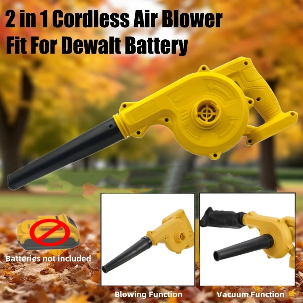 

2 в 1 Беспроводная воздуходувка и пылесос Электрический пылесос Компьютерный коллектор Листовая тряпка Электроинструменты для Dewalt 18 В 20 В Аккумулятор