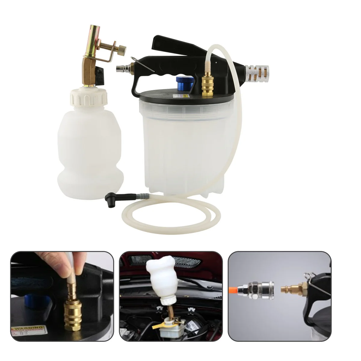 

2L Vacuum Brake Bleeder Fluid Changer Vacuum Air Brake Bleeder Brake Fluid Extractor and Refilling Tool