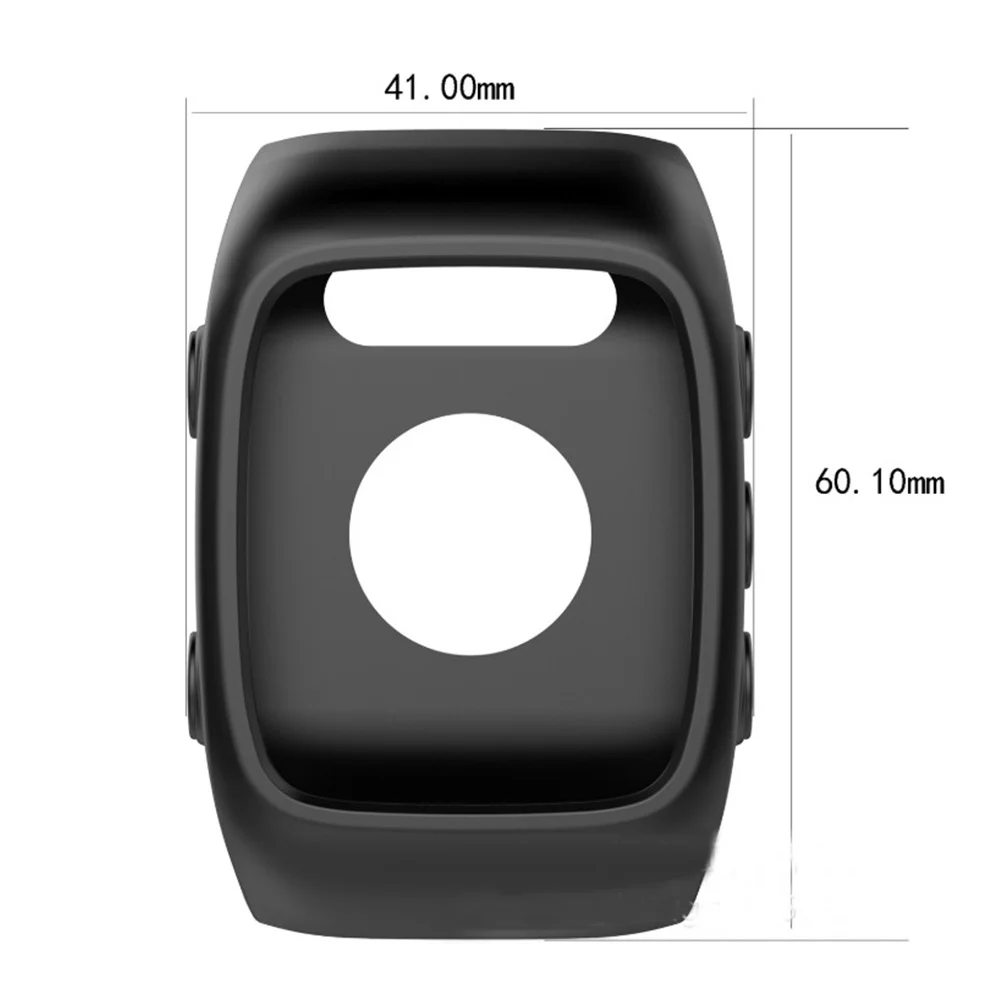 

Silicone Black Protective Watch Cover Compatible M400 M430 Durable Scratch Resistant Lightweight Practical Case