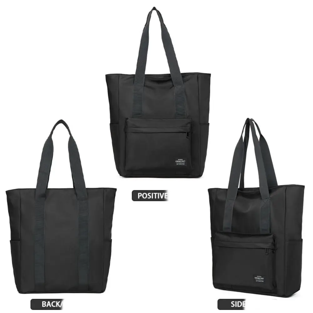 Fashion Waterproof Nylon Handbag Large Capacity Oxford Cloth Male Tote Bag Casual Black Briefcase Work