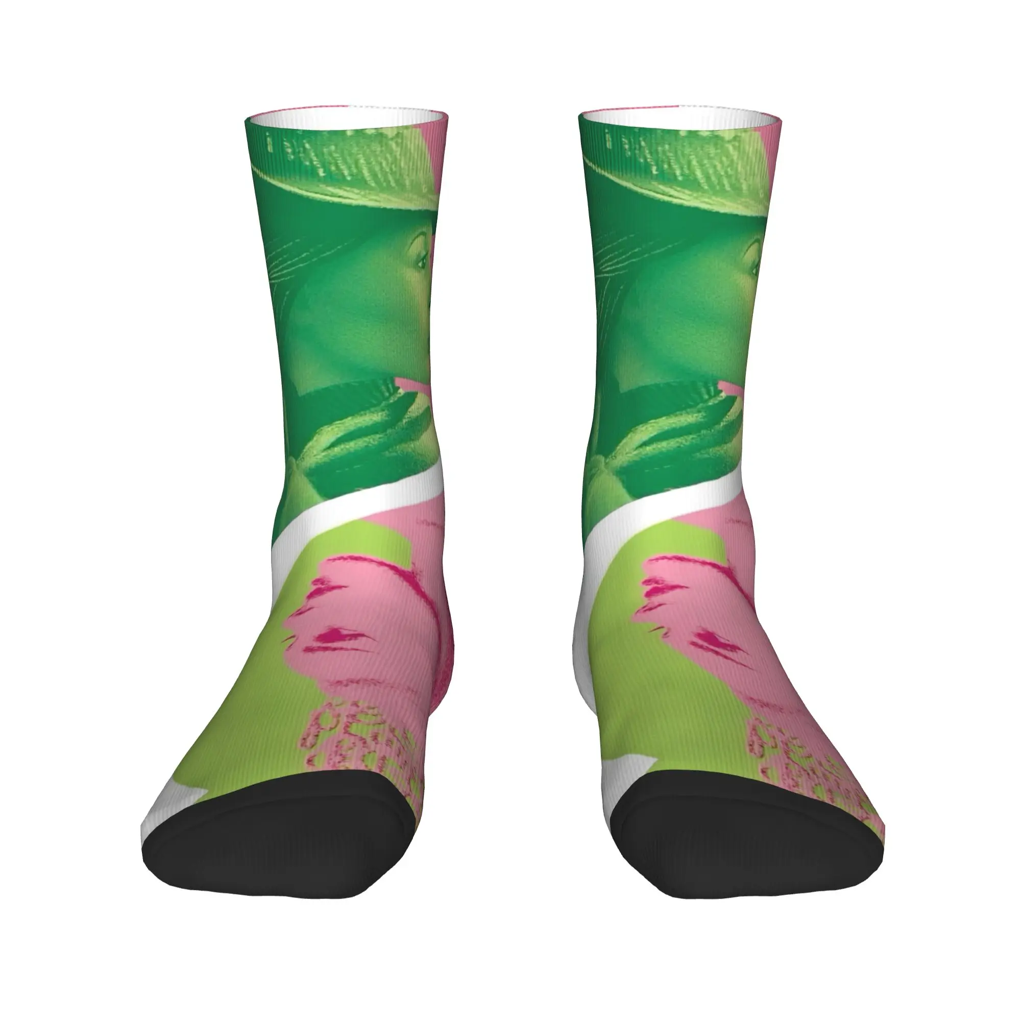 Adults Men Socks Wicked Elphaba & Glinda Tonal   Stockings Autumn Vintage Medium Soft Socks Graphic Running Anti Skid Socks