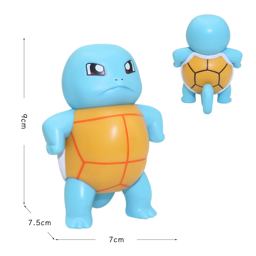 Pocket Monsters Bulbasaur Sammelfigur im Cartoon-Stil, niedliches handgefertigtes Modell, Wohnzimmer-Tischdekoration, Geschenk.