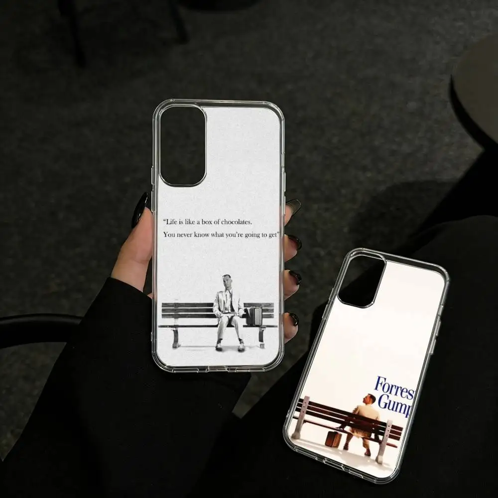 T-Tom H-Hanks Forrest Gump phone Case For Samsung S25,24,21,22,23,30,Ultra,20,Plus,Fe,Lite,Note Transparent Cover