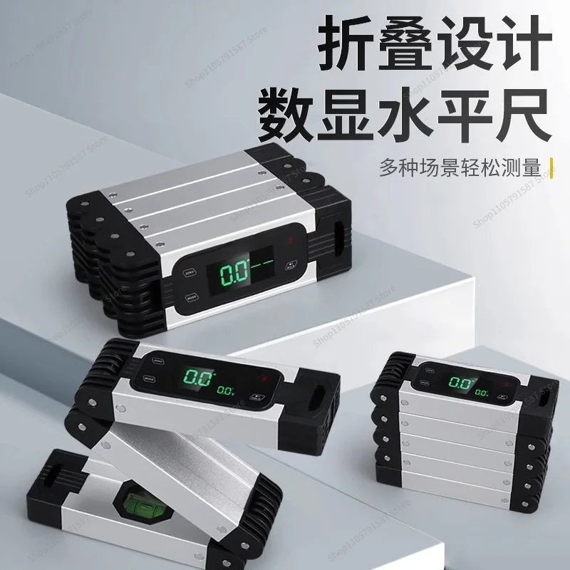 For Digital Display Folding Level High Precision Small Portable Metal Strong Magnetic Household Electronic Angle Measuring