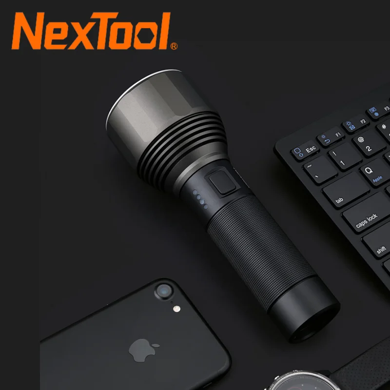 

Nextool Rechargeable Flashlight 5000mAh 2000lm 380M 5 Modes IPX7 Waterproof LED Light Type-C Searching Torch for Camping Outdoor