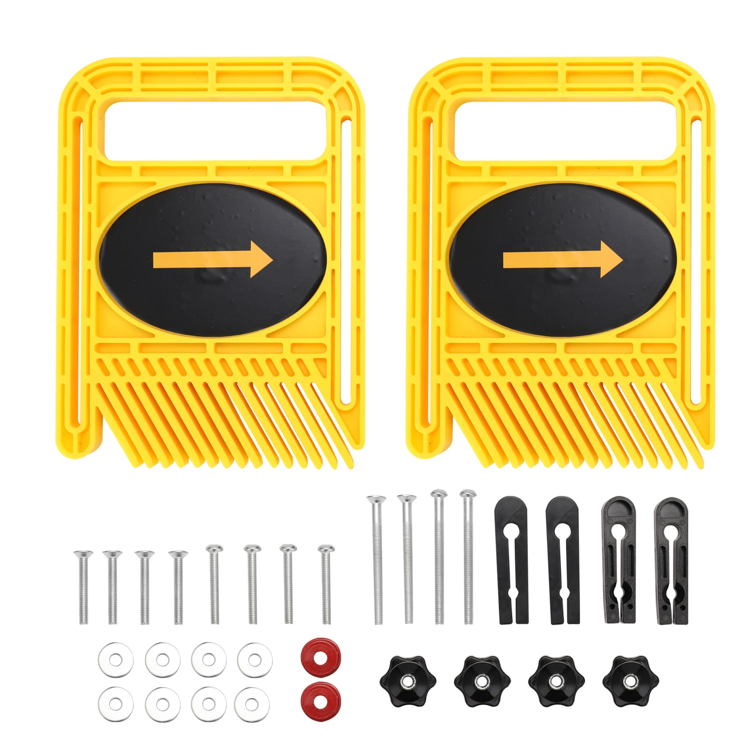 

Woodworking Double Feather Loc Board Set Miter Gauge Slot T Track Woodwork Saw Table Fence DIY Safety Tools