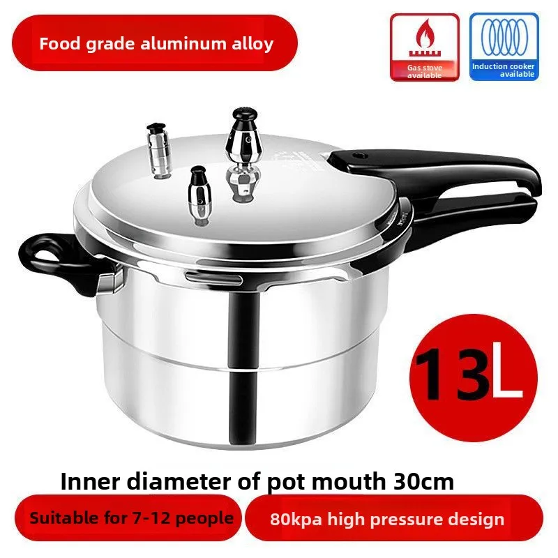 Thickened Explosion Proof Pressure Cooker Universal Gas Stove Induction Compatible Household Commercial Grade Pressure Cooker