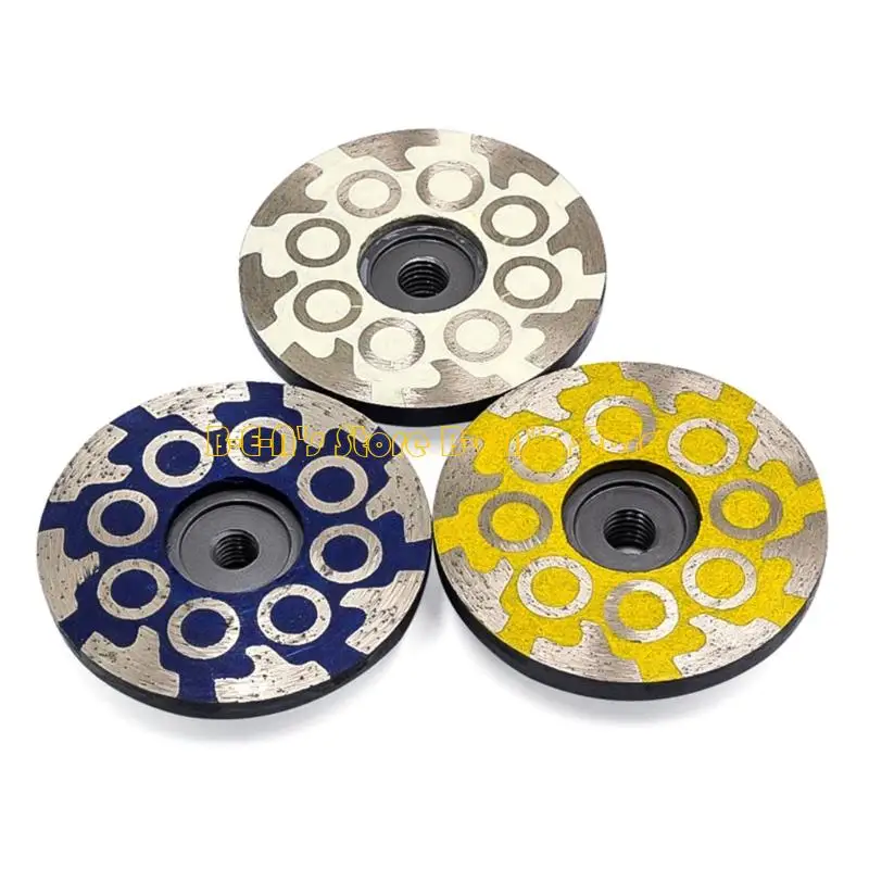 

Y1AD 4inch Industrial Grinding Disc Cup Wheel 5/8inch-11 M14 Thread 4inch Resin Filled Metal Sanding Disc Lower Noise