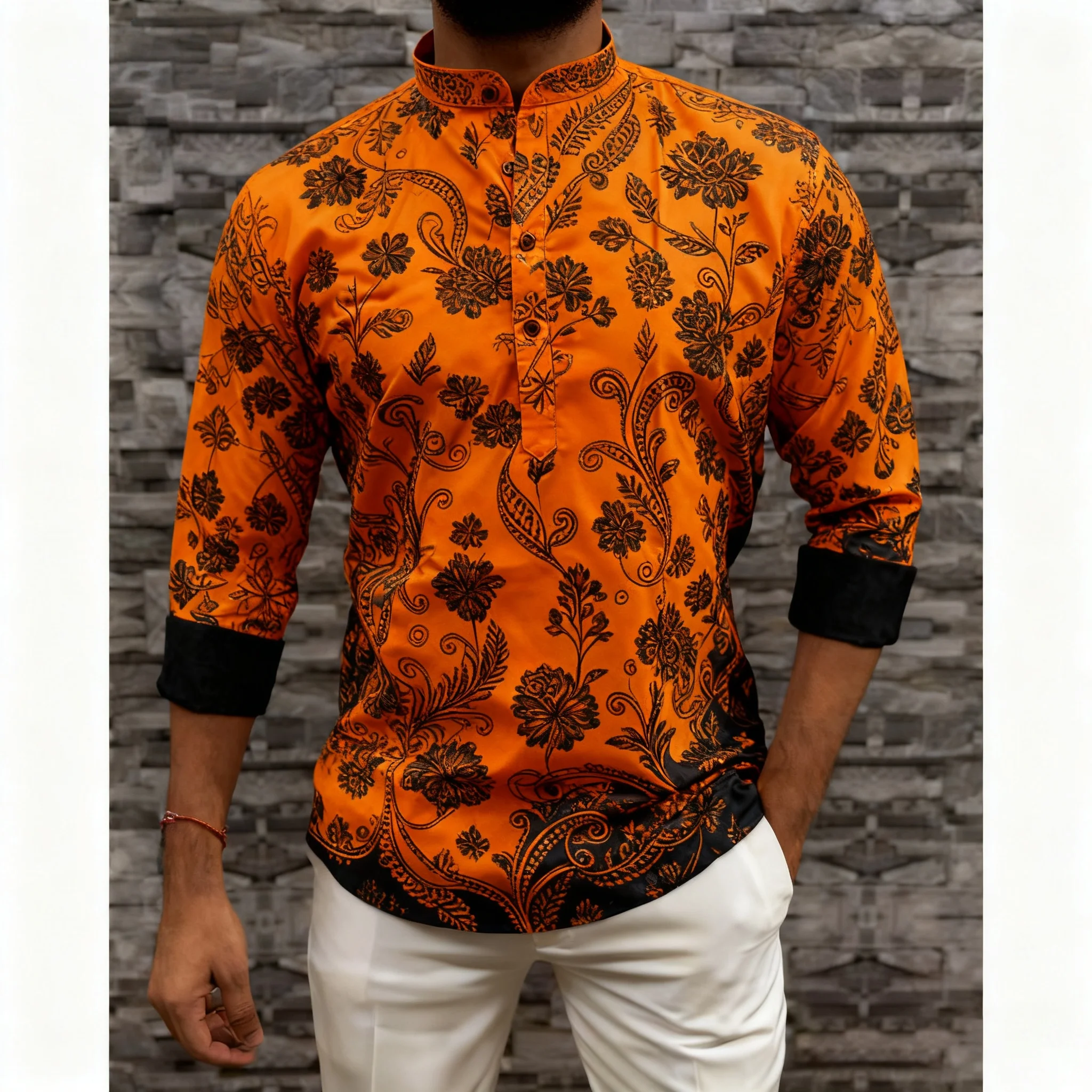 Mens Abaya Thobe Arabic National Style Henley Banded Plain Gown Shirts Muslim 2026 Thobe Middle Eastern Islamic Clothing Men