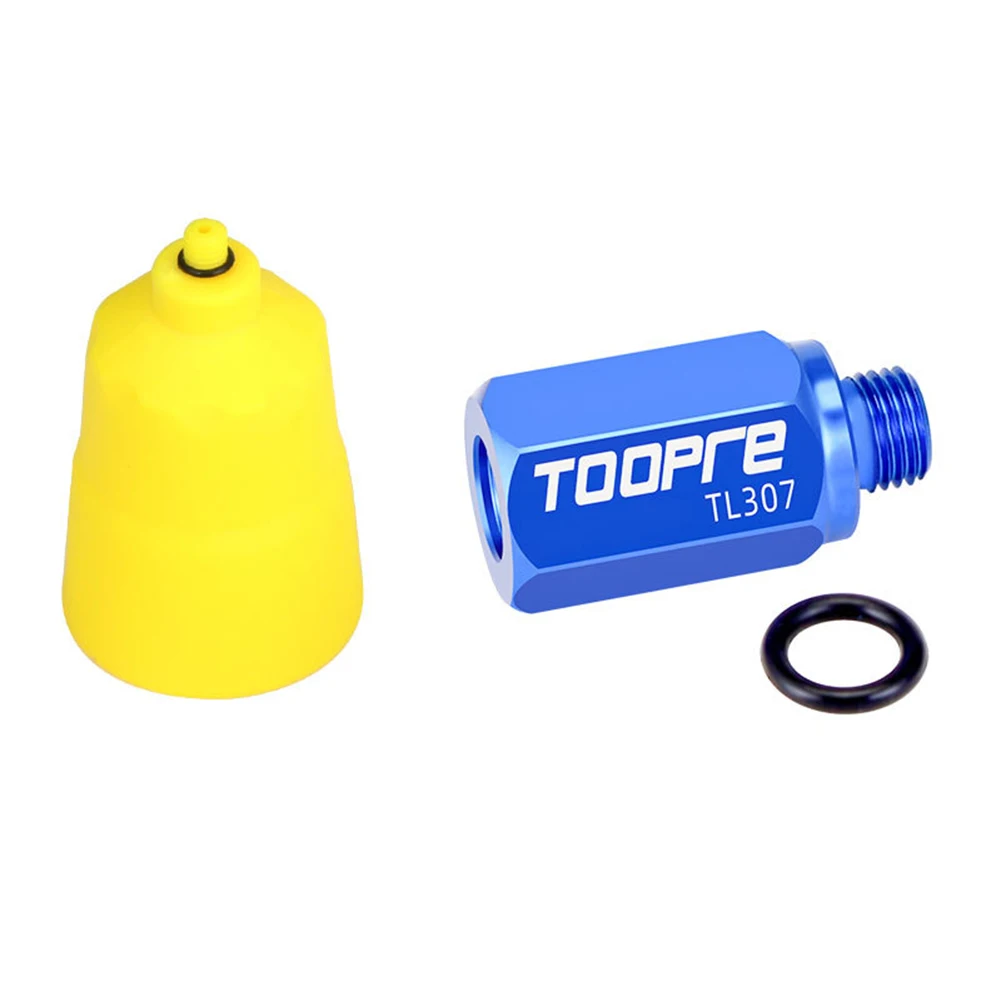 TOOPRE Bicycle Hydraulic Disc Brake Bleed Funnel Adapters with Funnel for SLX/XTR Bike Conversion Road Hand Shift Repair Tools