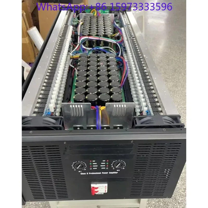 replacement 6U 2-cha-nnel 6000W profes-sional audio power amplifier 8/4 ohms, 18/21 inch subwoofer for out-door concert stages