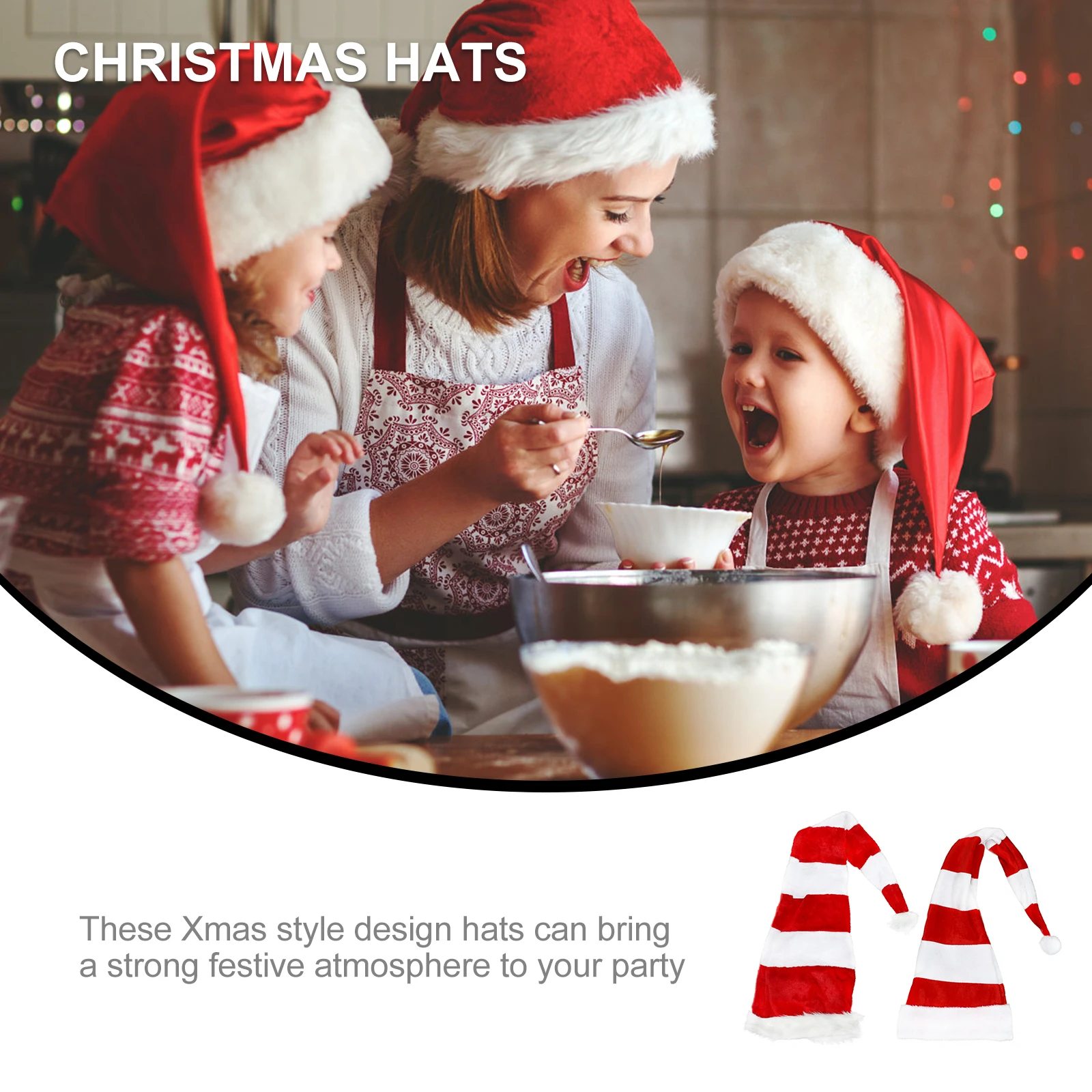 

2 Pcs Party Ball Hat Decor Hats Festive Headwear Costume Accessories Holiday Ornaments Performance Props