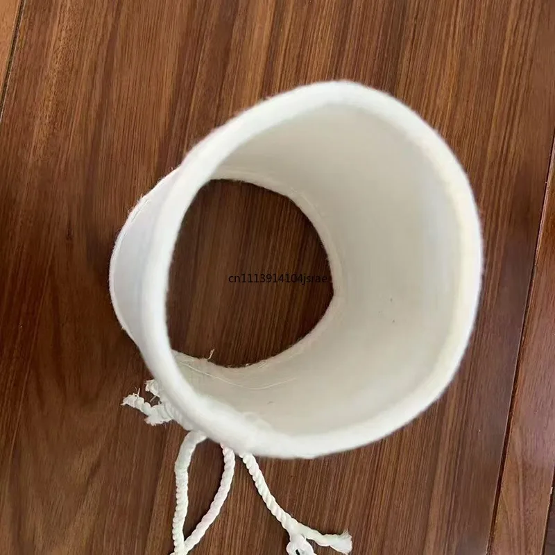 50 PCS Polyester Needle Felt Dust Collector Filter Bag Normal Temperature Anti‑Static Industrial Dust Removal Filter Bag