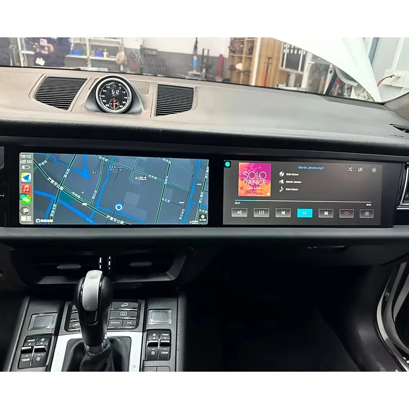 2014-2018 Car Upgraded Version Modified Accessories Center Console Passenger Screen Control  Multimedia Player for Macan