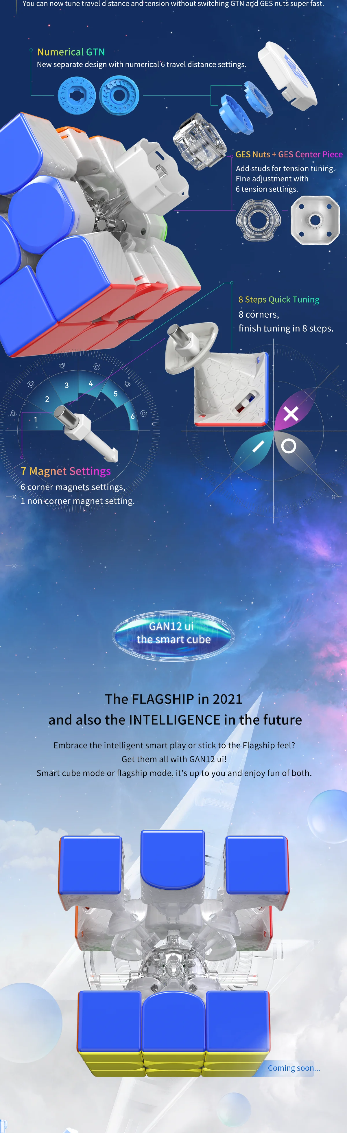 GAN12 Maglev UV 3x3x3 Magnetic Magic Cube GAN12 M Magnetic 3x3x3 Speed cube , GAN 12 maglev cube , GAN 12 M Professional cube