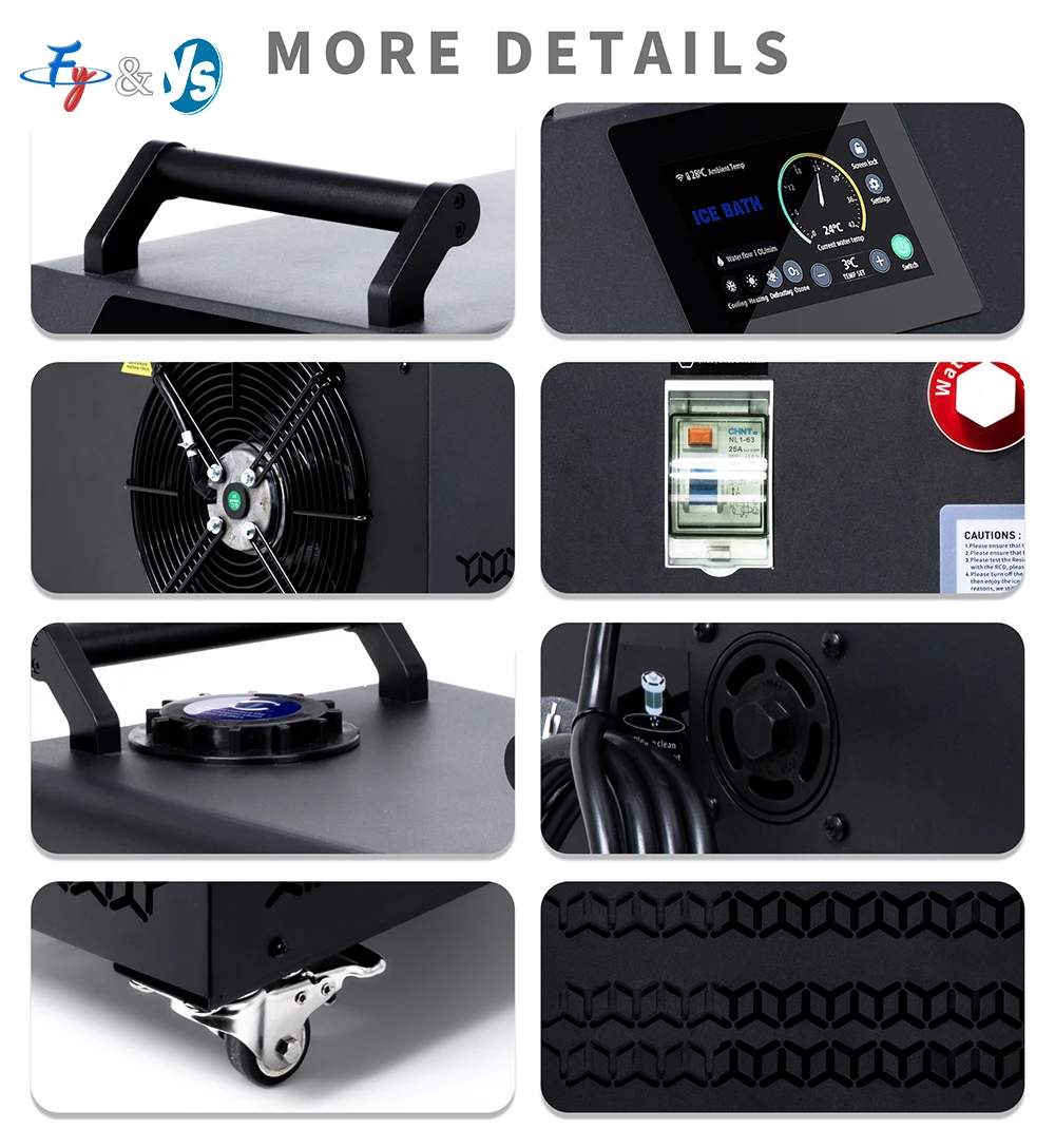0.8HP Portable Ice Bath Chiller-WiFi Control with Filtering Pump,Cooler for Sauna System&Cold Plunging Recovery