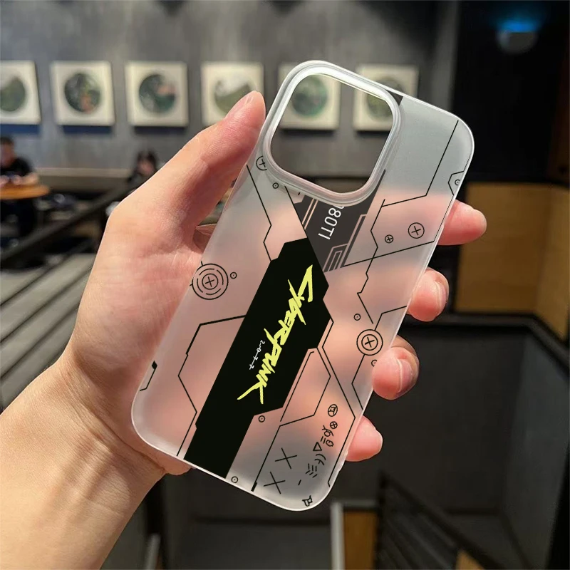 Fashion Future Cyberpunk Phone Case For IPhone 16 Promax 15 14 13 12 11 Pro Xr Xs Max 7 8 Plus SE20 Shockproof High End Cover