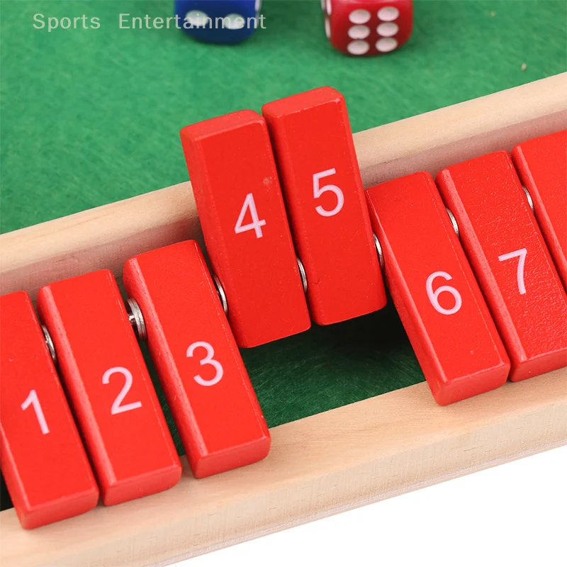 

1 шт., четырехсторонняя настольная игра с 10 номерами, набор кубиков для 4 игроков, настольные игры с номером для вечеринок для взрослых и семьи