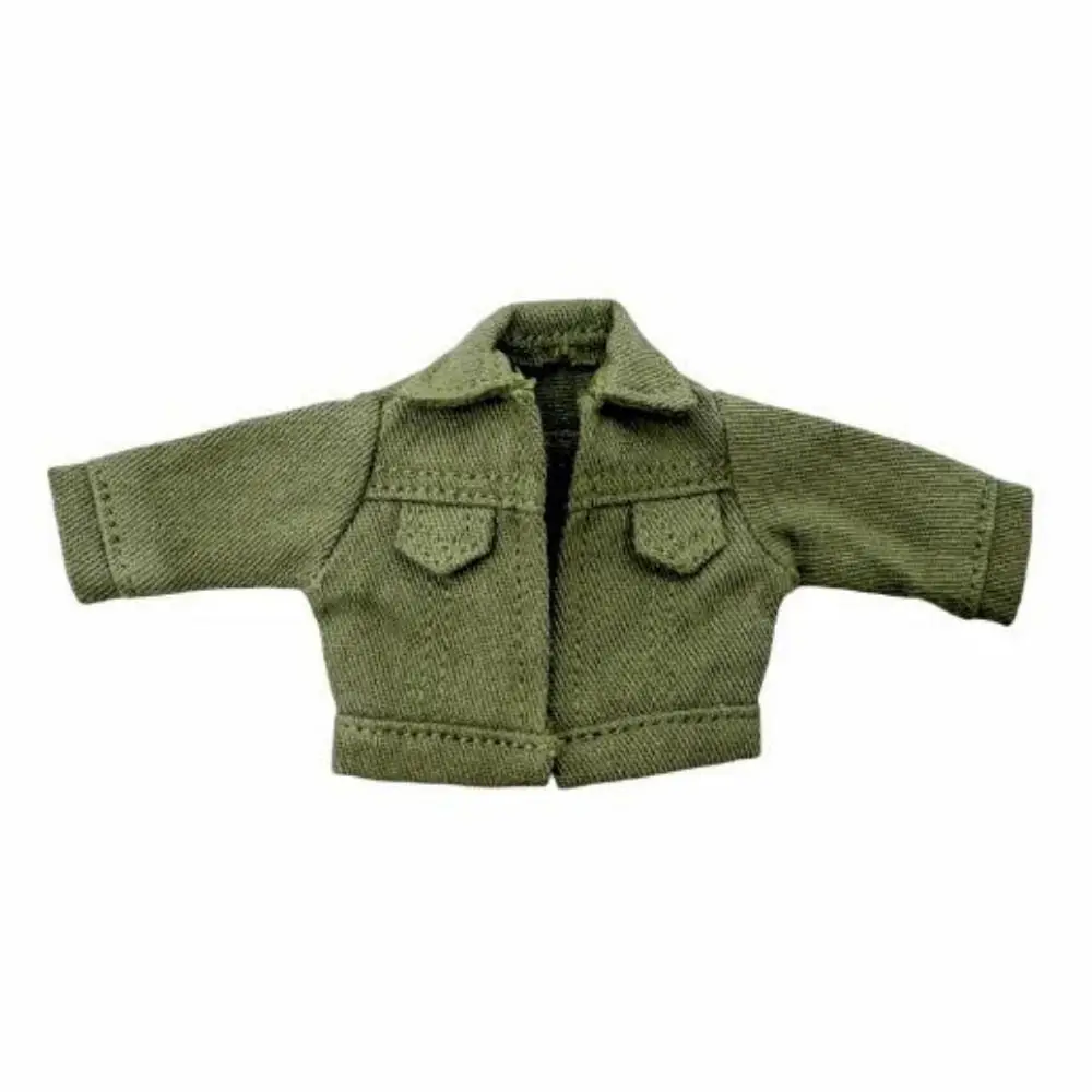 6 Farben Puppenkleidung Jeans Mantel Mini süße Puppen Jeansjacke Puppenzubehör Anziehspielzeug für Obitsu 11 Puppen 1/12 Bjd Puppen