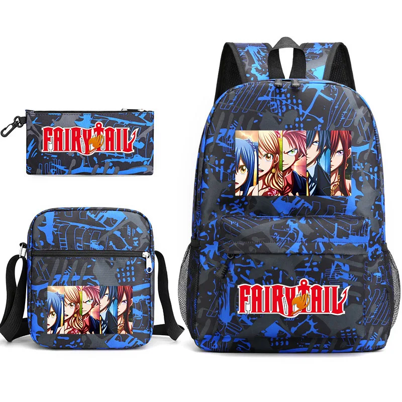 

Fairy Tail ren's Backpack Cartoon Printed School Bag Teen Student School Bag Travel Bag Boys and Girls Bag Leisure Bag