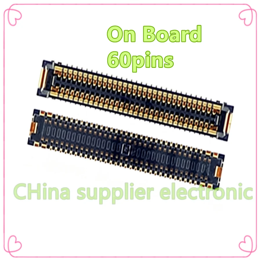 For Huawei P30 60pins On FlexBoard  cable Mobile phone cable connection seat LCD screen motherboard