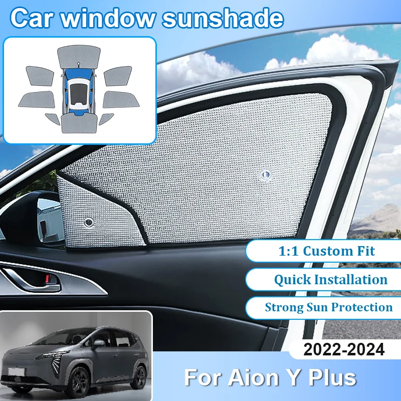 

Car Sunshades For Aion Y Plus GAC Accessories 2022 2023 2024 Foil Windshield Sunshade Heat Shield UV Protection Cover Auto Tools