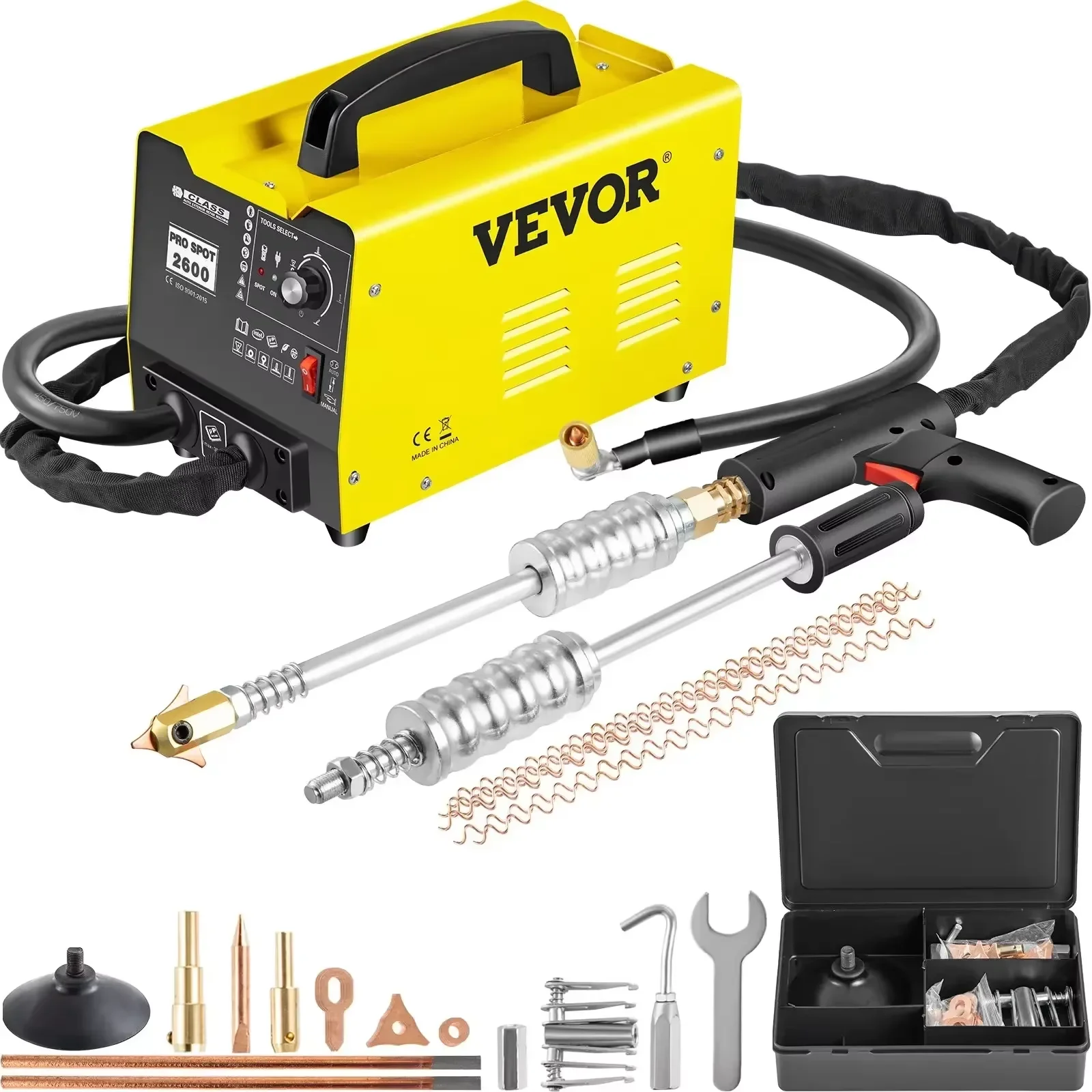 VEVOR-soldador por puntos, máquina de reparación de abolladuras, extractor de Panel de vehículo, GYSpot 2700, 3500A