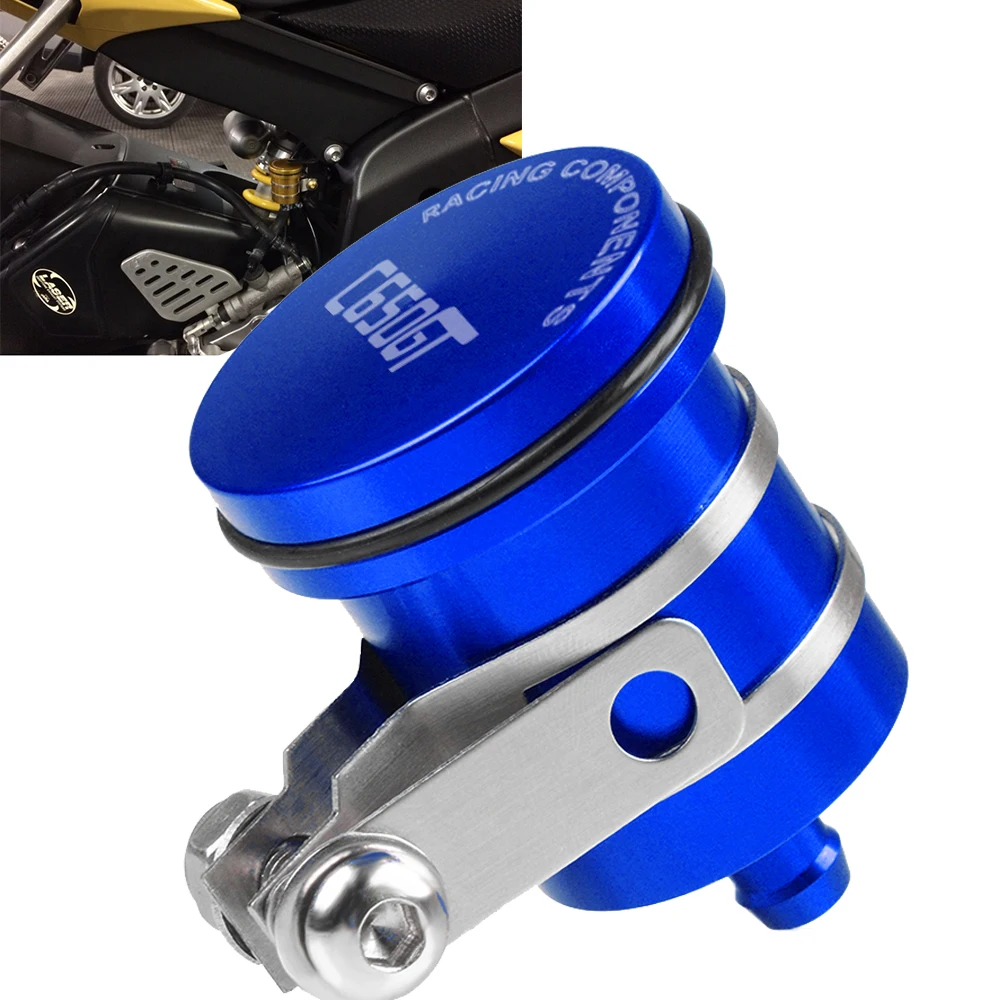 

Motorcycle Rear Brake Fluid Reservoir Clutch Tank For BMW C650GT c650gt 2012-2015 2013 2014 Oil Fluid Cup Cover C 650GT logo