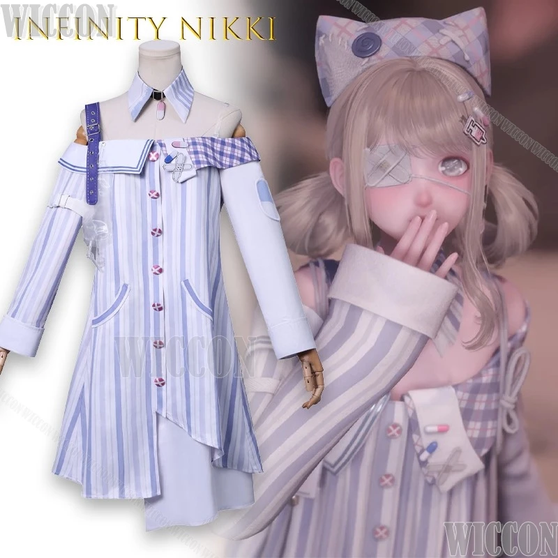 

Infinity Nikki Experimental Quirky Lolita Maid Cosplay Clothes Girl Roleplay Game Halloween Party Outfit Transformable Christma