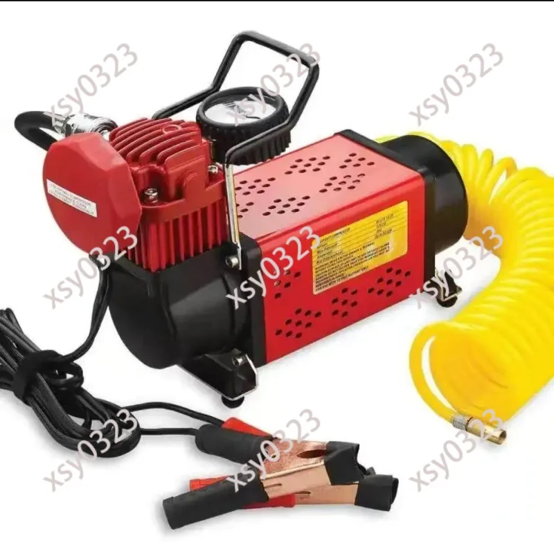 Outdoor high power 160L car on-board air pump 12V car double cylinder air pump off-road sand camping