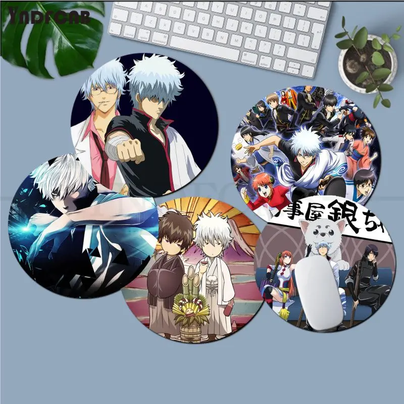 

Anime Gintama Mousepad Animation Round Big Promotion Table Mat Student Mousepad Computer Keyboard Pad Games PC Gamer Mousemat