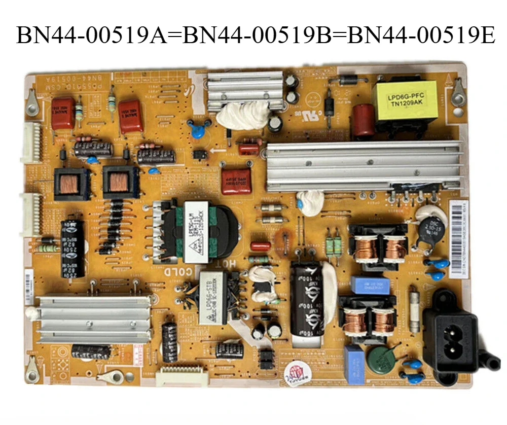 

BN44-00519A = BN44-00519B = BN44-00519E Power Supply Board is for UE55ES6100P UE50ES6100W UE55ES6140W UA40ES6100J UA55ES6100J TV