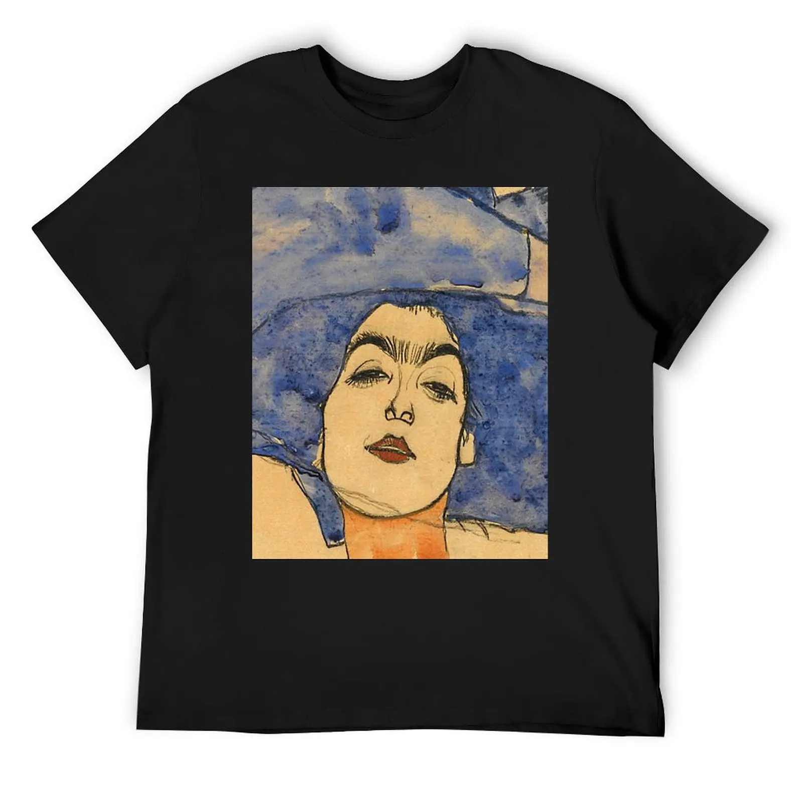 Egon Schiele Portrait of Eva Freund, 1910 T-Shirt graphics oversized cotton t shirt men