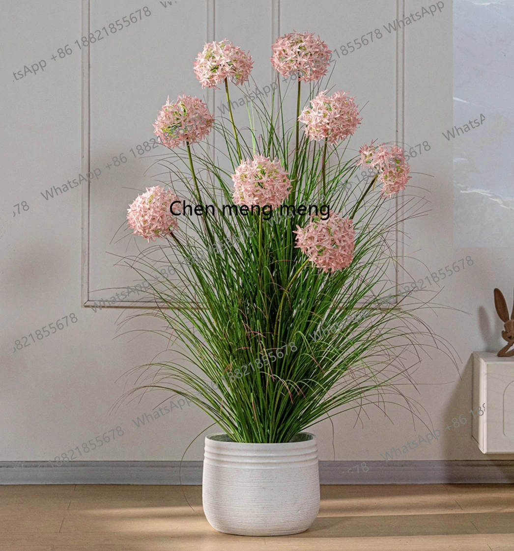 

Simulated green plant reed, indoor living room floor-to-ceiling potted plant ornament bionic, landscaping decorative fake tree