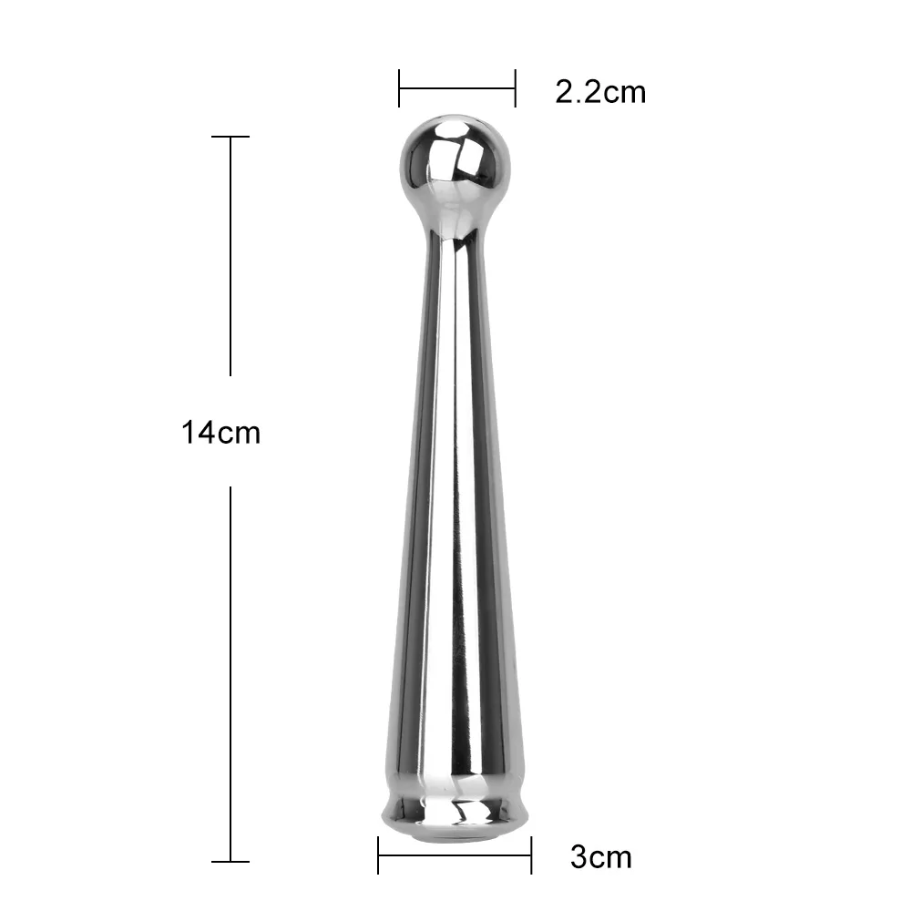 14cm Metal Stick Vibrators for Women Nipple Clitoris Stimulator Vaginal Anal Plug Slim Dildo Female Masturbator Sex Toys Erotic