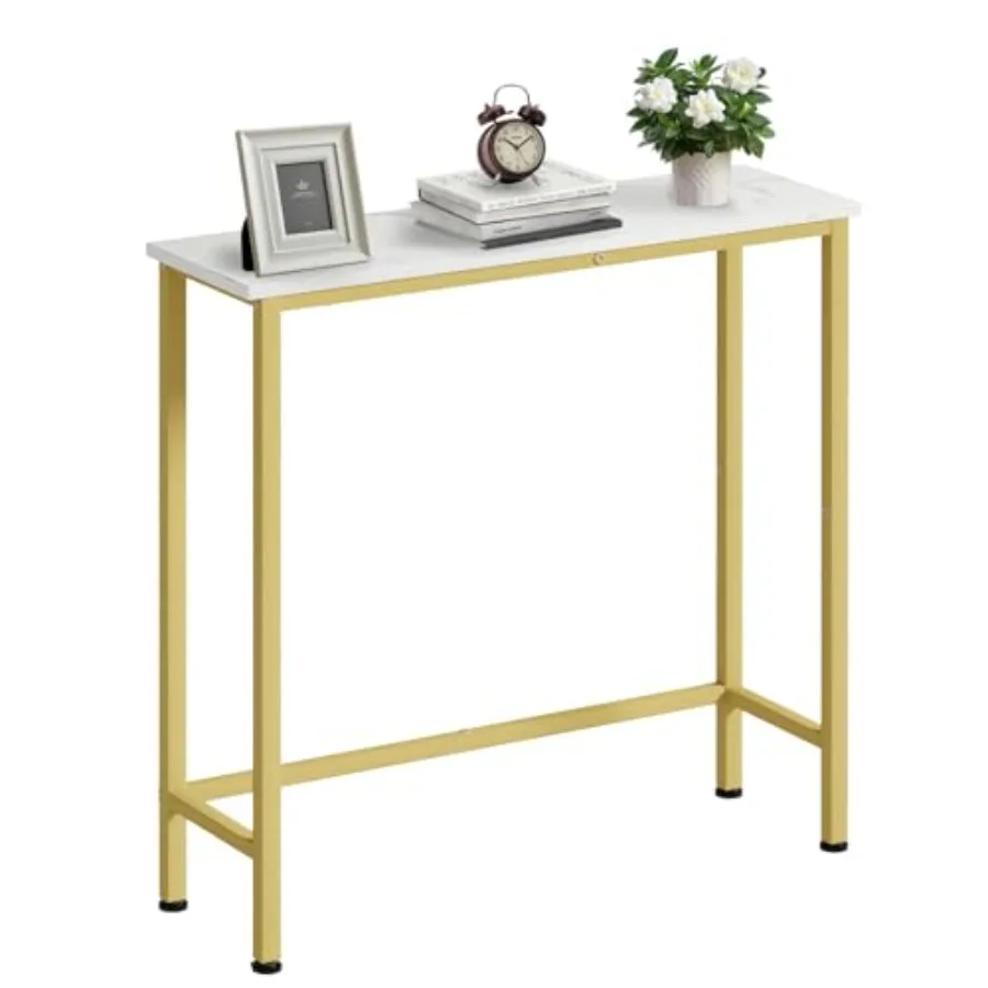 

Narrow Console Table 29.5" Small Entryway Table Thin Hallway Tables Slim Sofa Side Tables for Hallway Living Room Bedroom Foyer