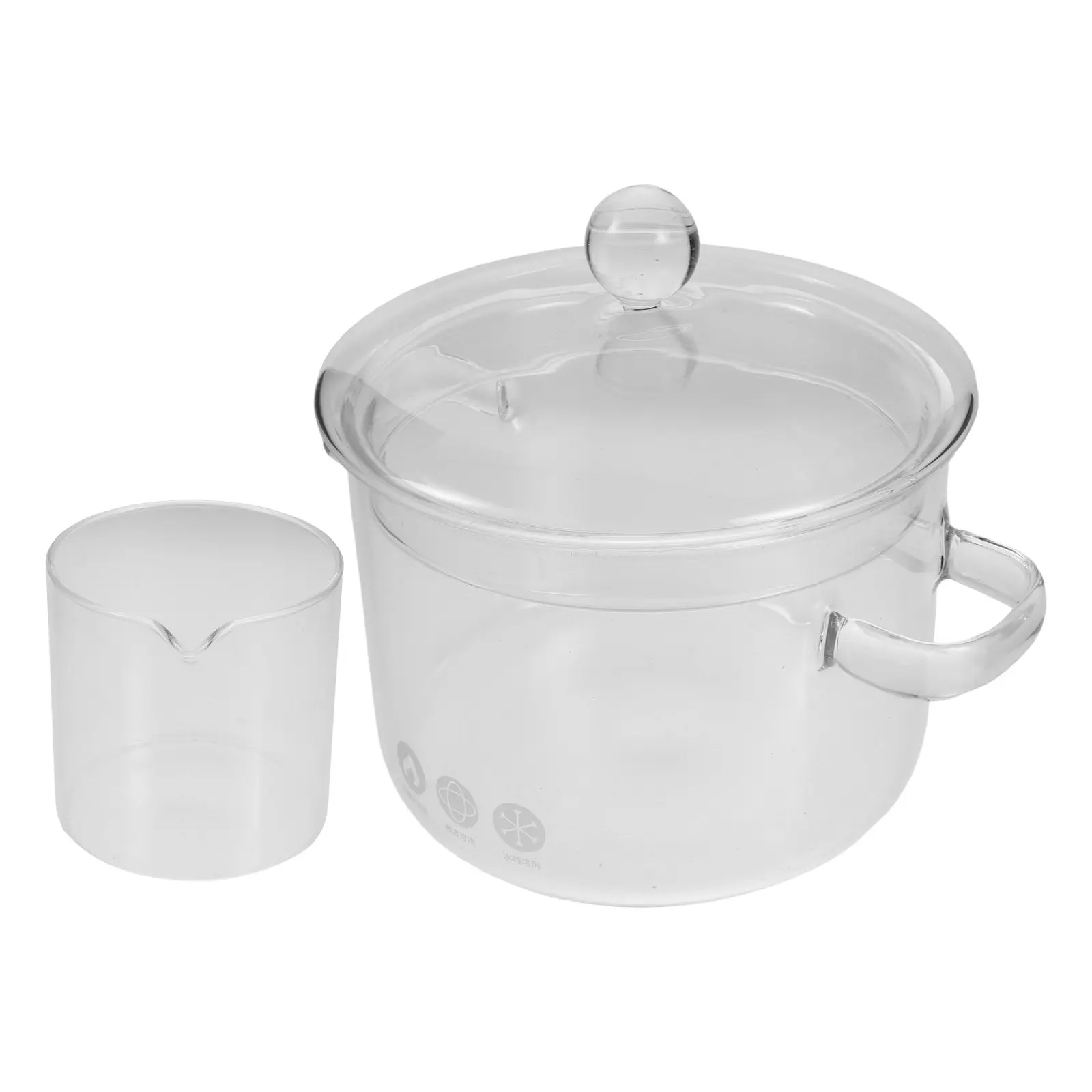 1Set Glass Hydrolat Distillation Pot Transparent Double Handle Steam Extractor Essential Oil Distiller Rose Water Maker Kitchen