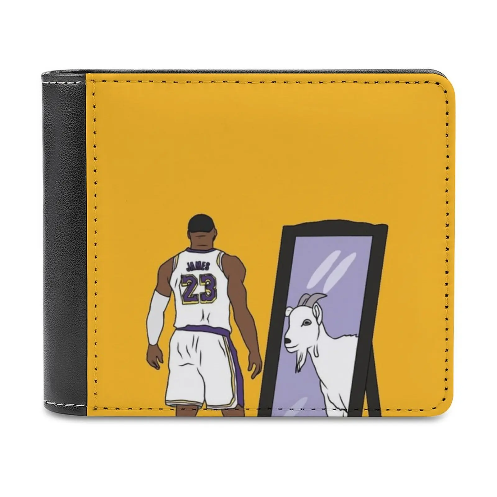 James Mirror Goat Leather wallet credit card holder luxury wallet Sports Basketball James The Goat Bron James Bronny Bronny