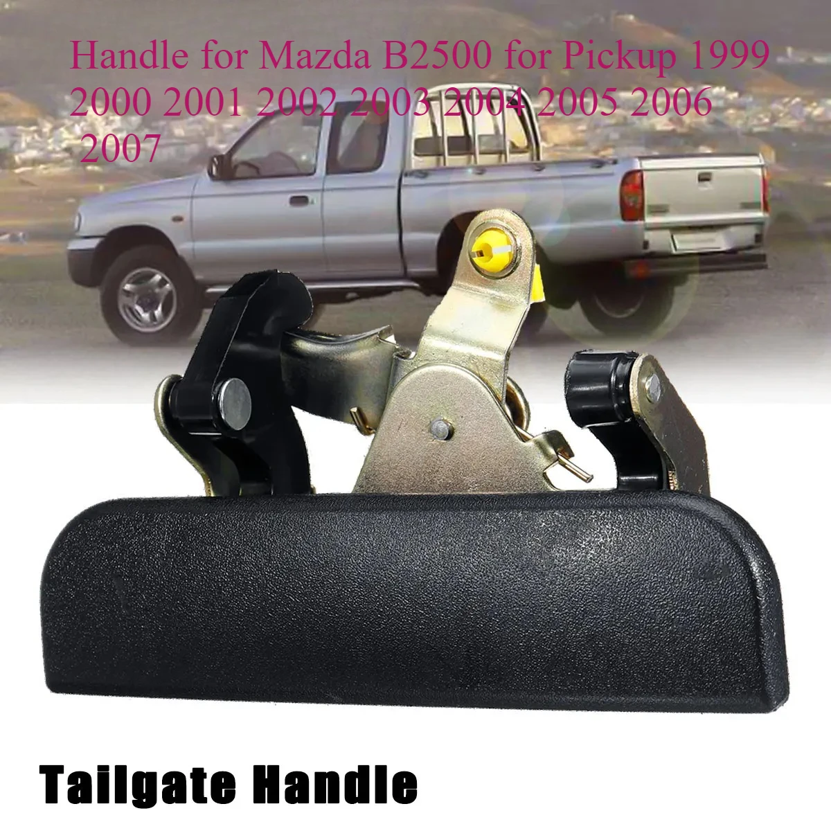 Handle for Mazda B2500 for Pickup 1999 2000 2001 2002 2003 2004 2005 2006 2007 Black rear door luggage handle for ford Ranger