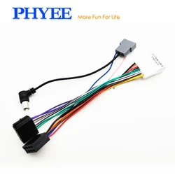 Nissan ISO Wiring Harness Adapter Car Radio Head Unit Audio 20 pin Connector Antenna Cable for Qashqai Versa Cube Sentra X-trail