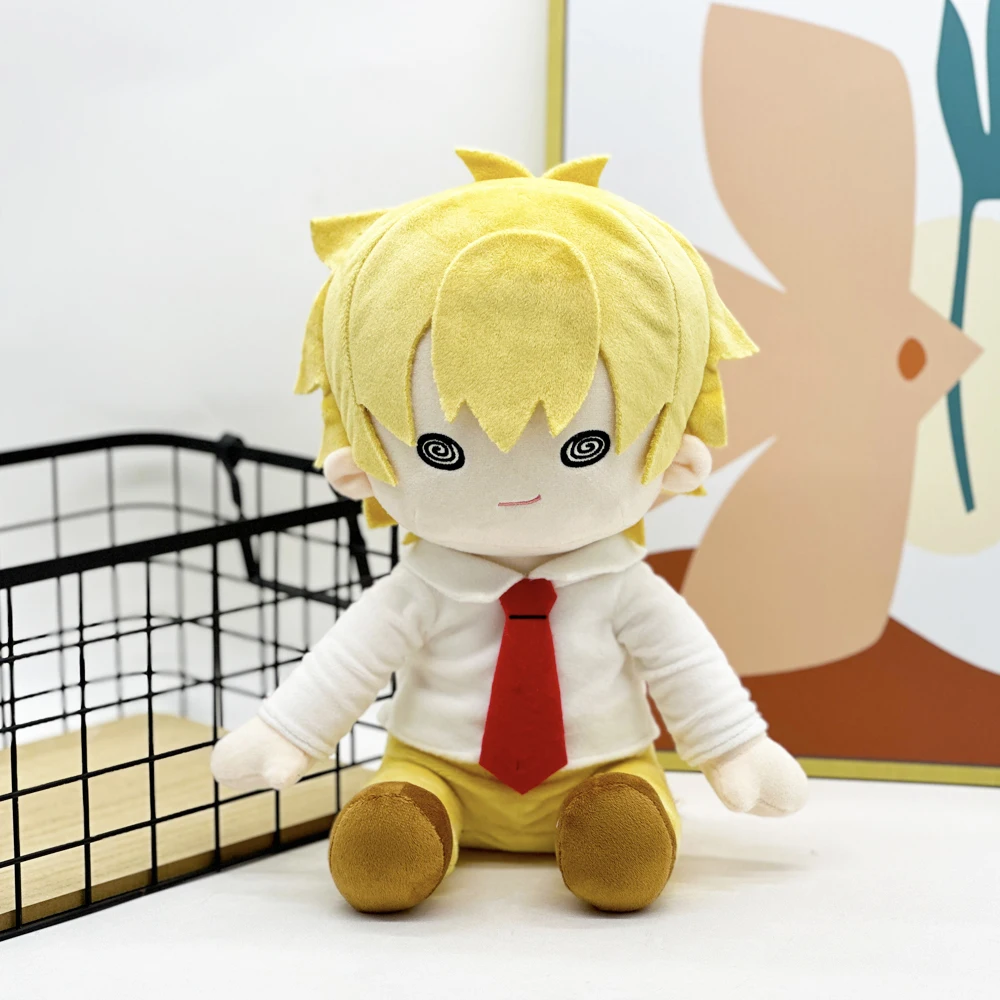 

34cm Blond Plush Toy with Red Tie - Soft & Charming Character for Fans & Collectors - Perfect Gift Idea