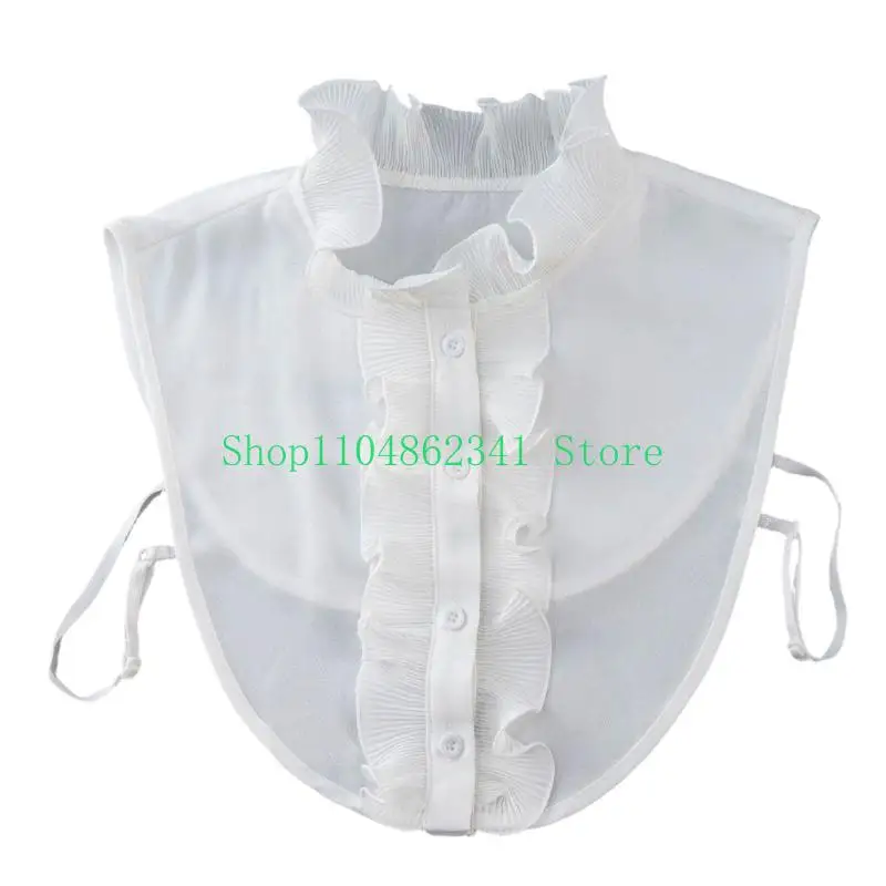 652F Detachable Faux Collar Fashion Half Shirt Suitable For Multiple Occasion Office