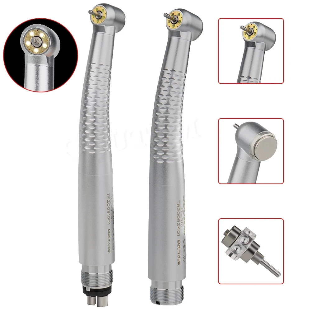 Turbina de ar de alta velocidade dental Handpiece, 5 LED, B2, M4 Buraco, Cerâmica, Jatos de água, Lâmpada Shadowless, Ferramentas Dentárias