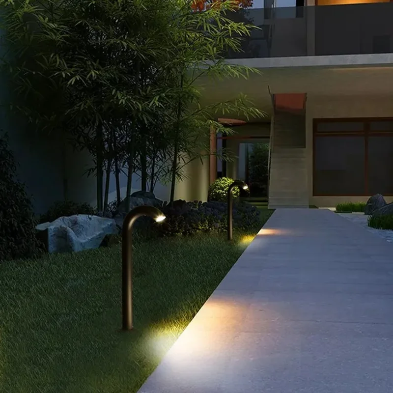 Waterproof 10W LED Garden Light Faucet Light Landscape Pathway LED Lawn Lamp Courtyard Villa Aluminum Pillar Bollard Spotlight