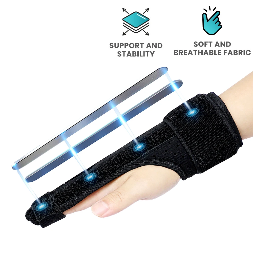 FVXVXV 1PCS Finger Splints, Trigger Finger Splints for Middle, Index, Pinky Support Brace for Right & Left Hand