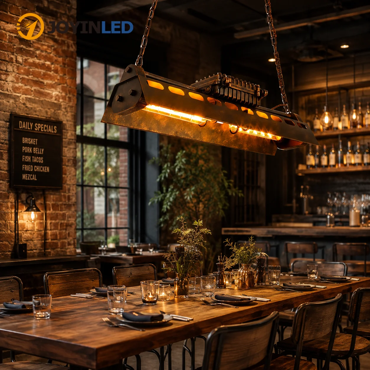 JOYINLED Industrial Wrought Iron Steampunk Steel Ceiling Light Large Chandelier Hanging for Kitchen Island Dinging Room Bar