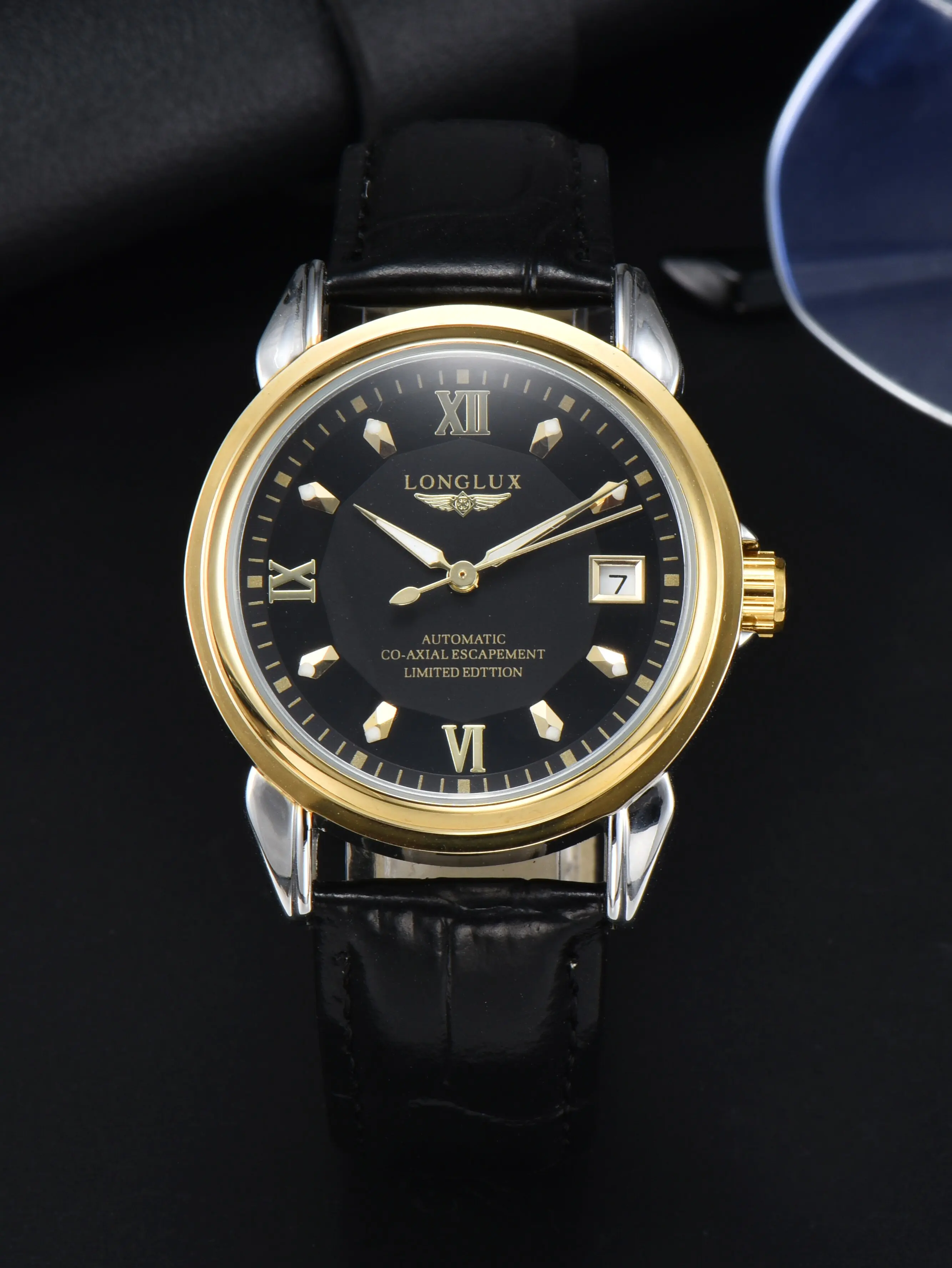 Men's Automatic Watch, Simple Mechanical Leather Timepiece