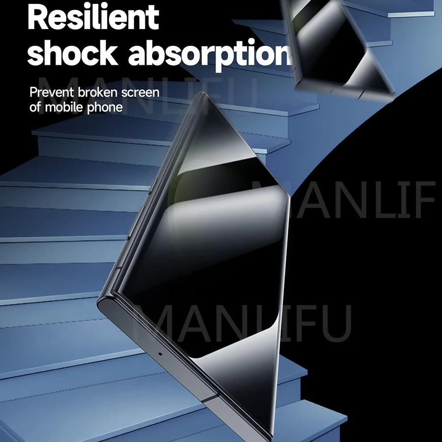 삼성 S24 S23 S22 S21 S20 + 용 안티 스파이 세라믹 필름, 울트라 엿보기 방지 개인 정보 보호 스크린 보호대, 설치 도구 포함, 유리 없음