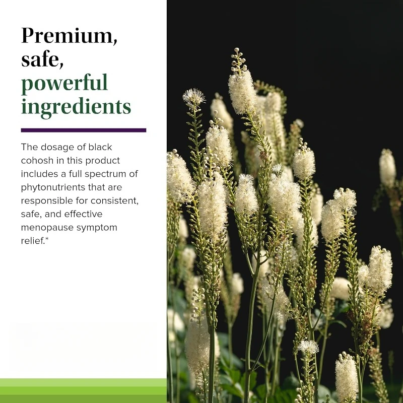 60 capsules - Formula containing Rhodiola rosea and black cohosh - Non GMO, vegan, gluten free -30 servings